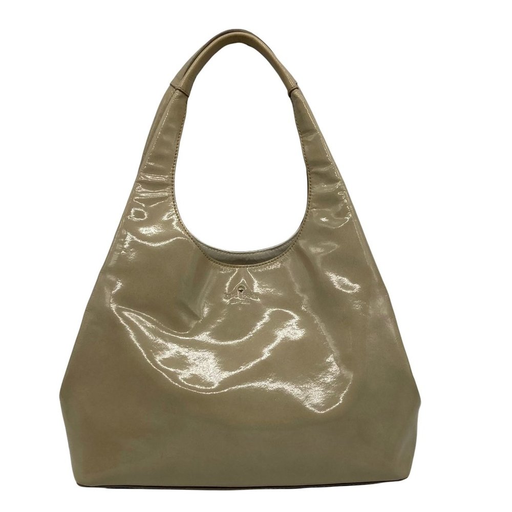 Kate Spade Harrison Street Wren Cream Patent Leather Hobo Bag